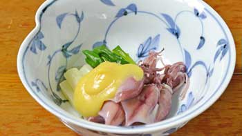 ホタルイカの酢の物
