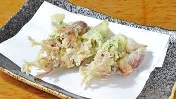 ホタルイカの天ぷら